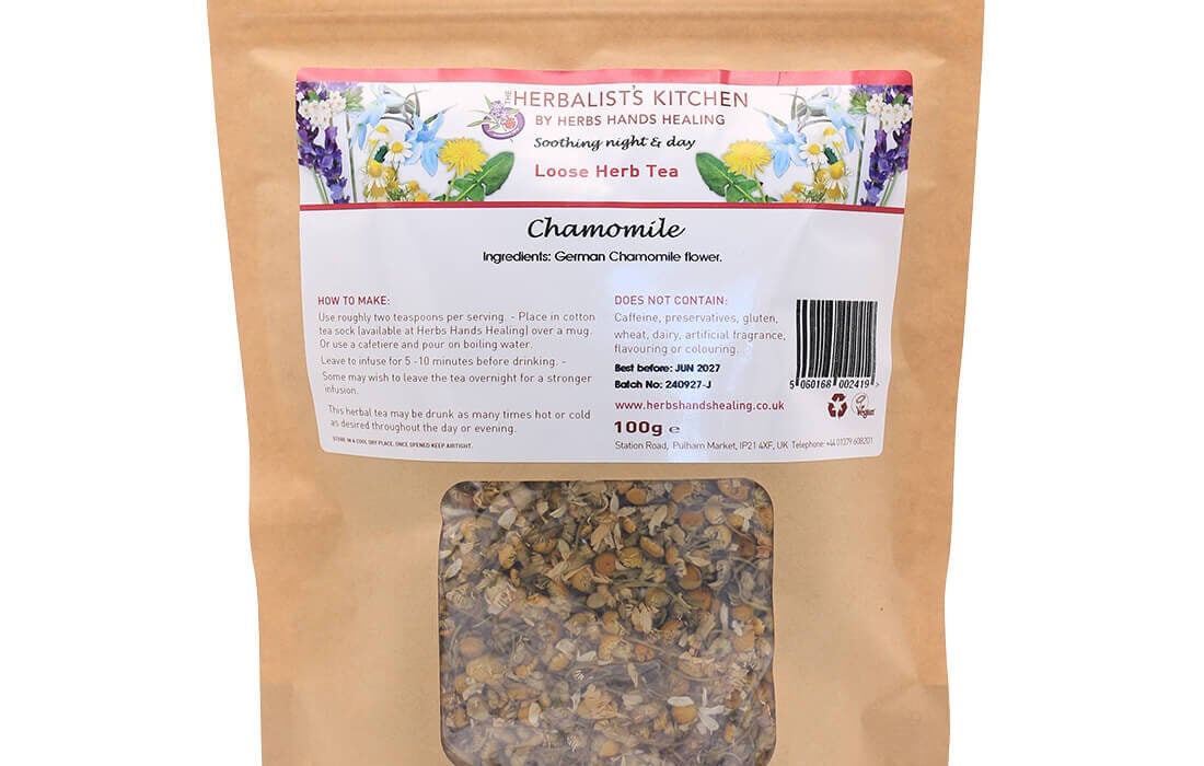 Chamomile Flowers Tea by Herbs Hands Healing