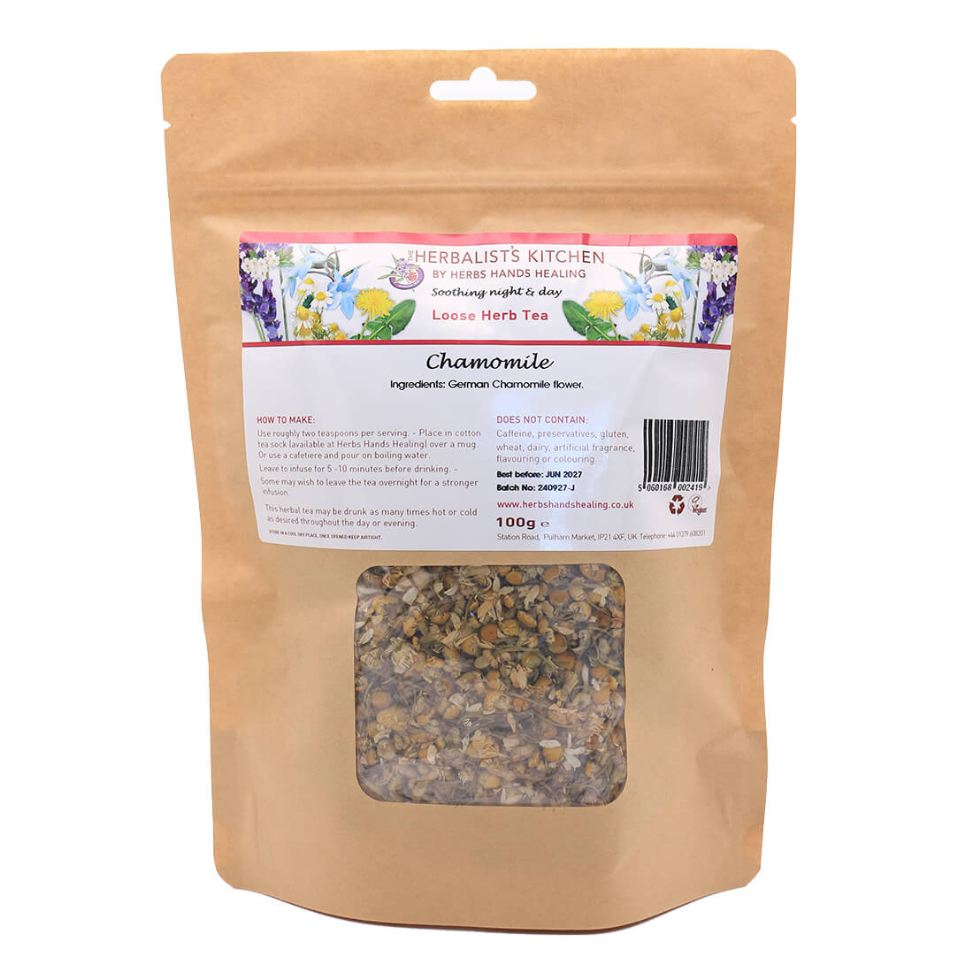 Chamomile Flowers Tea by Herbs Hands Healing