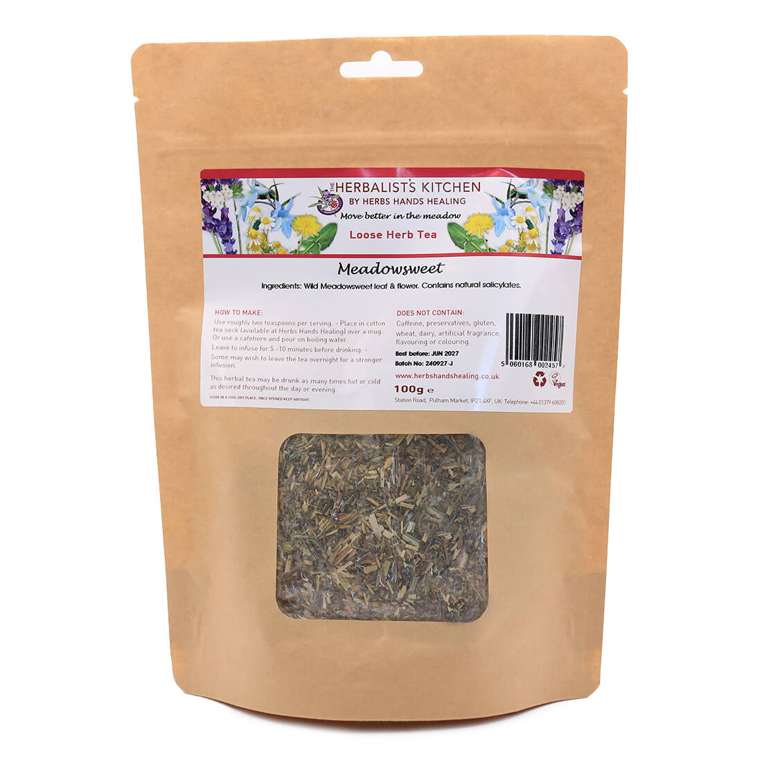 Meadowsweet Tea by Herbs Hands Healing
