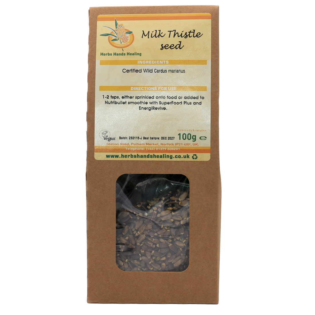Milk Thistle Seeds by herbs Hands Healing