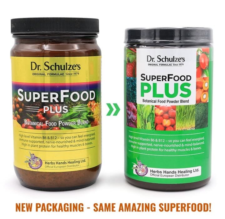 Our New Look We're celebrating our new look of Dr Schulze's Superfood Plus